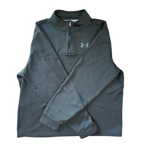 Under Armor Men’s Black and Gray 1/4 Zip – Large